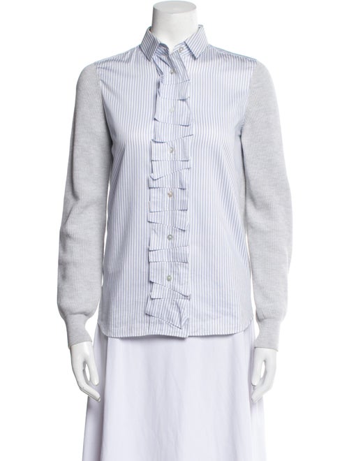 Maison Margiela 2017 Striped Button-Up Top