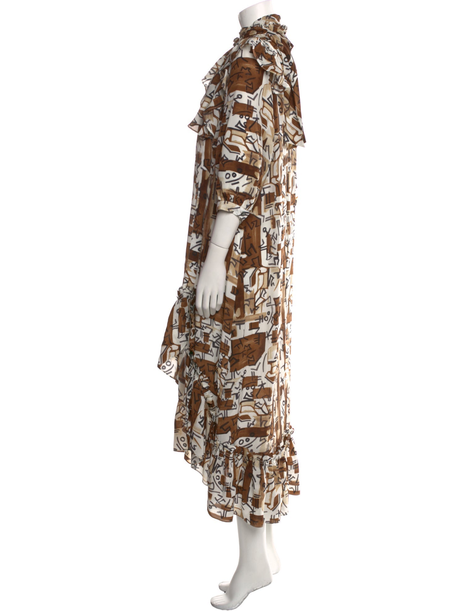 Maison Mayle Printed Long Dress