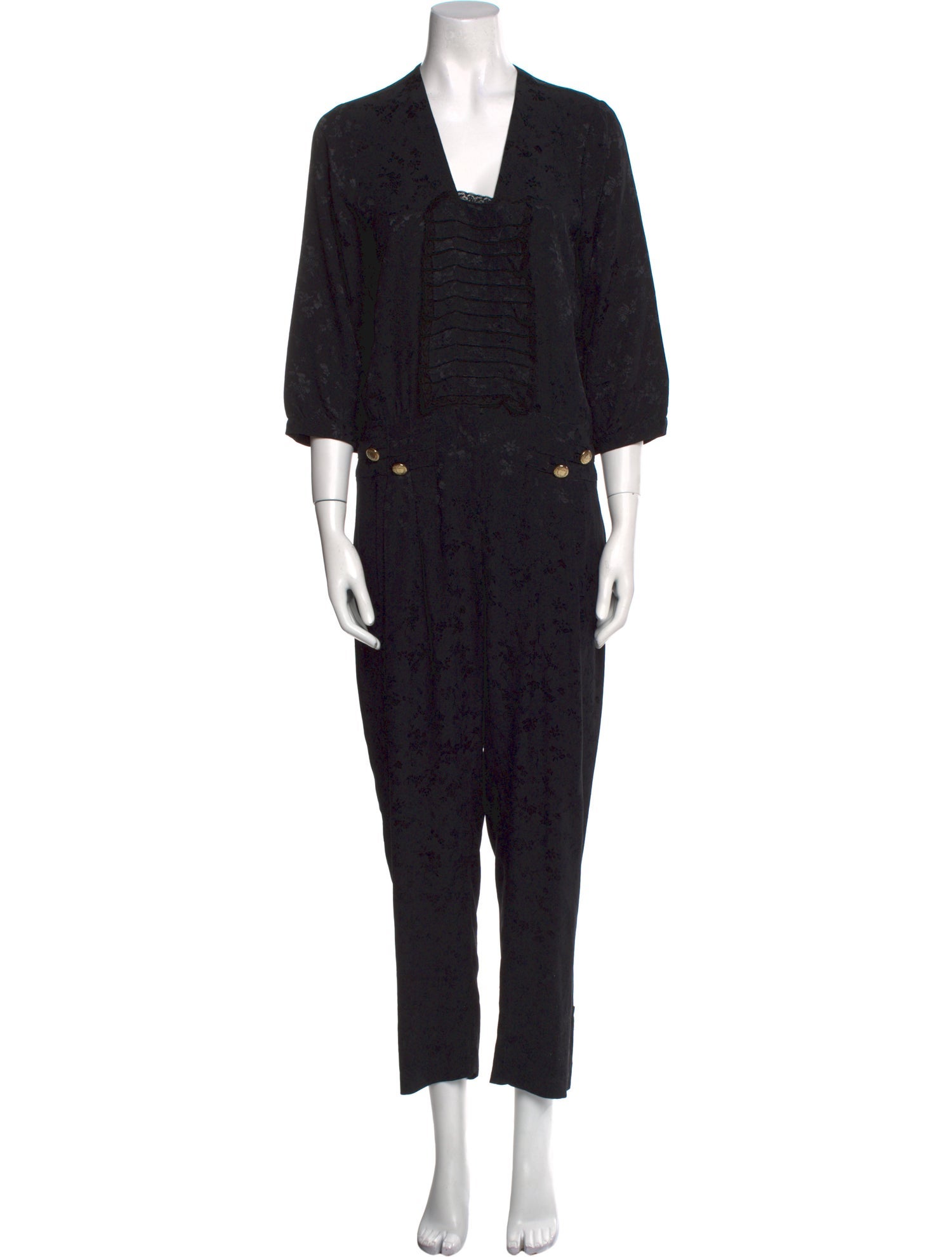 Maison Mayle Silk V-Neck Jumpsuit