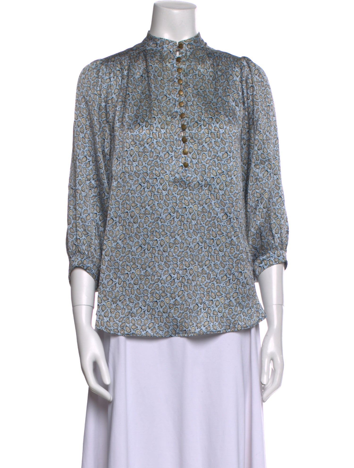 Maison Mayle Silk Printed Blouse