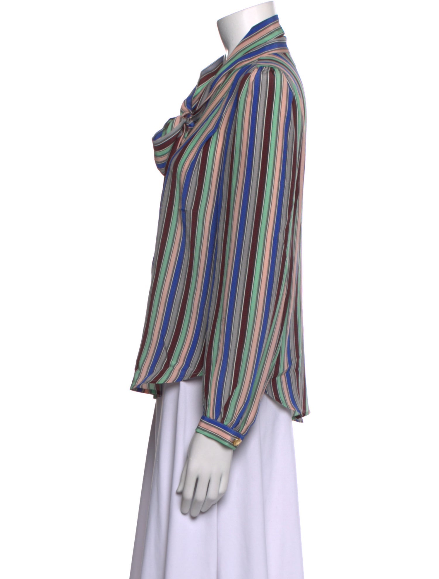 Maison Mayle Silk Striped Blouse