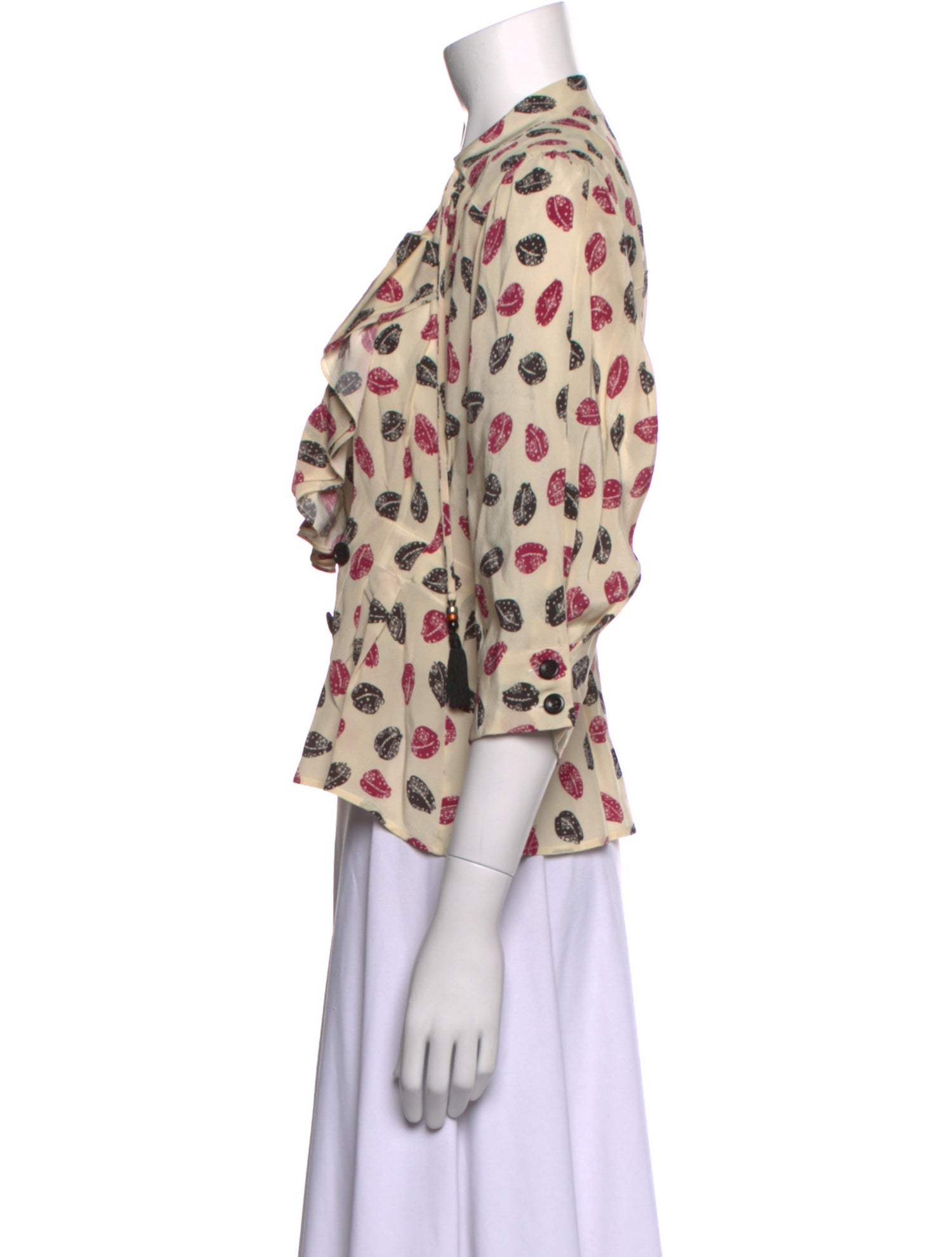Maison Mayle Silk Printed Blouse