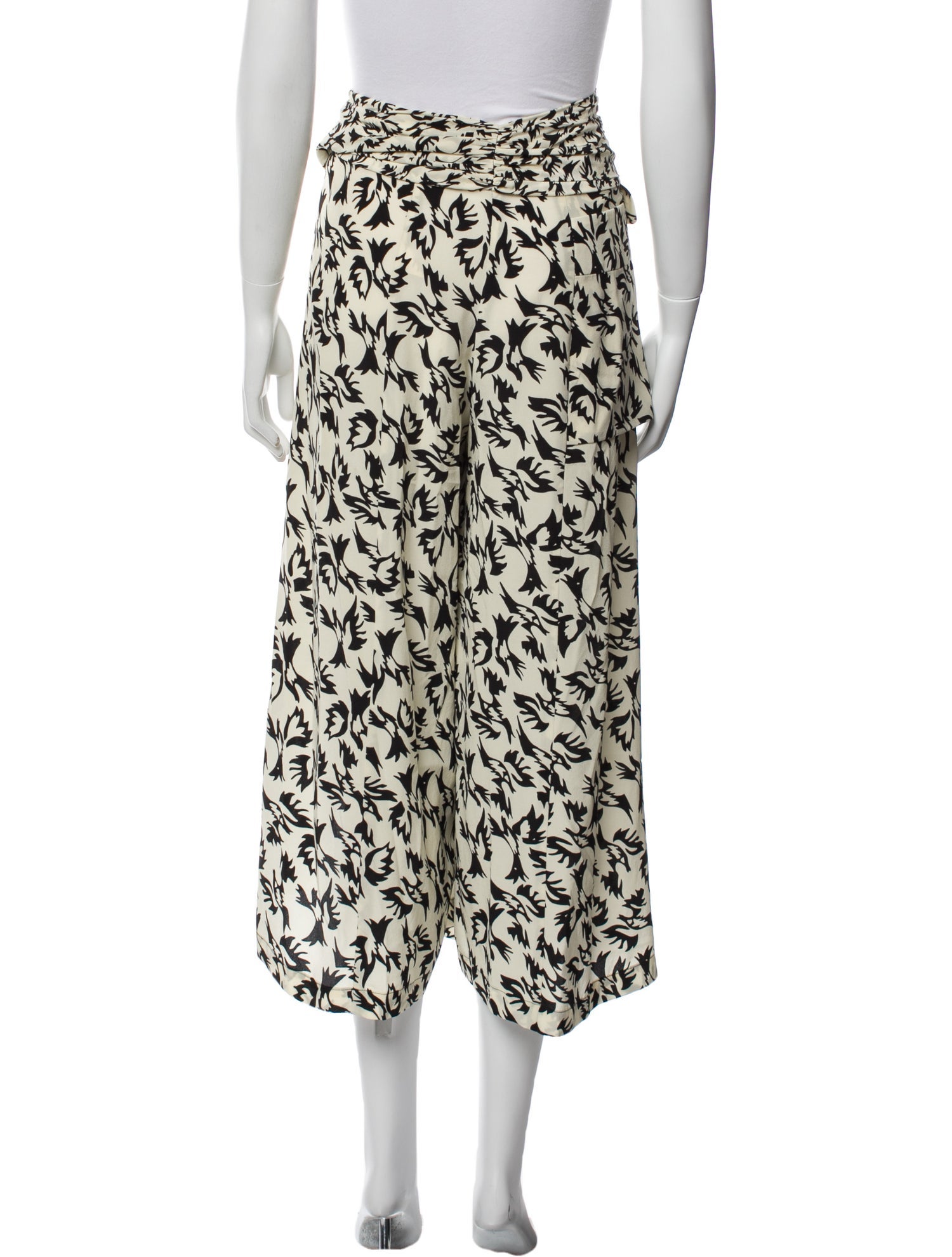 Maison Mayle Silk Wide Leg Pants