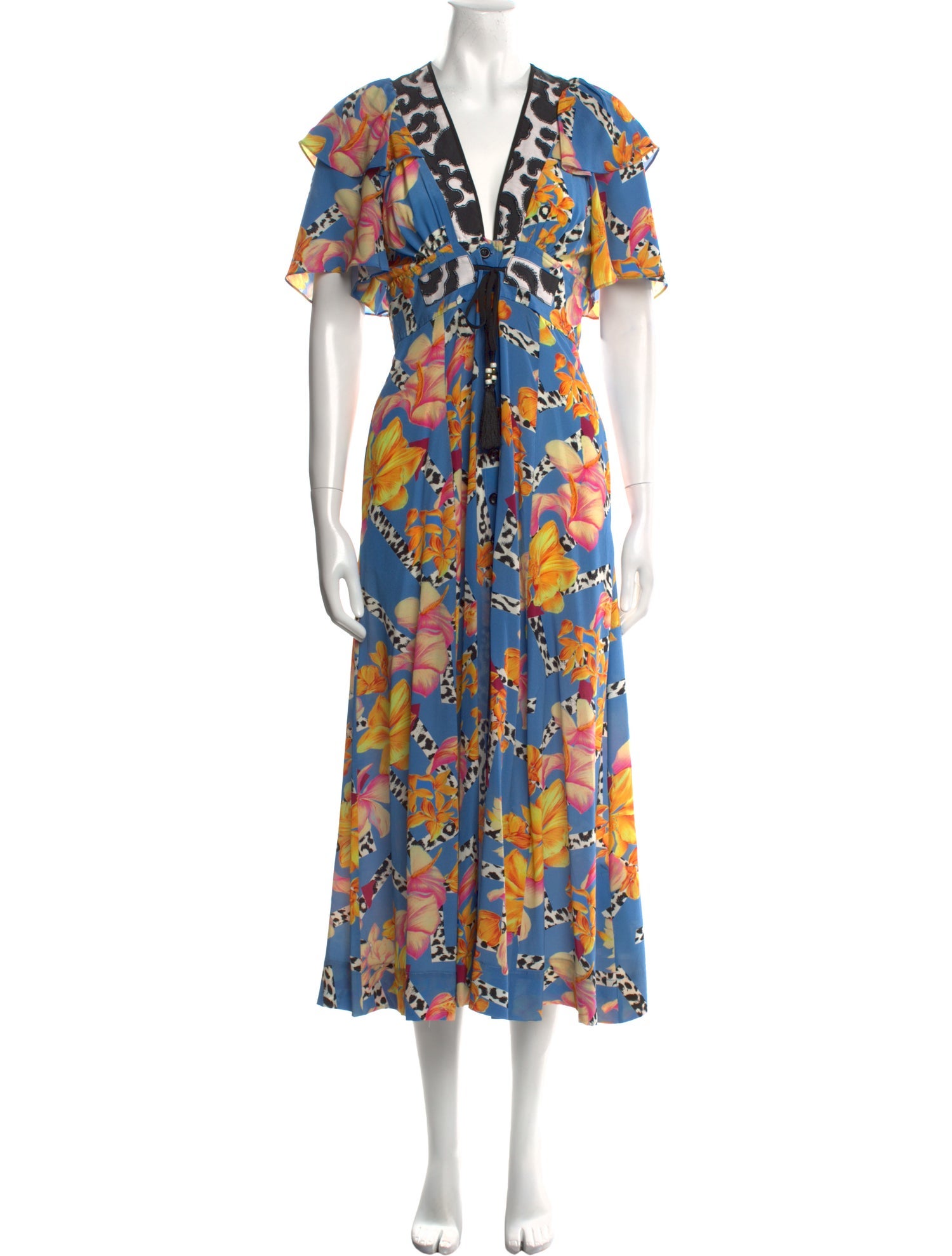 Maison Mayle Silk Long Dress