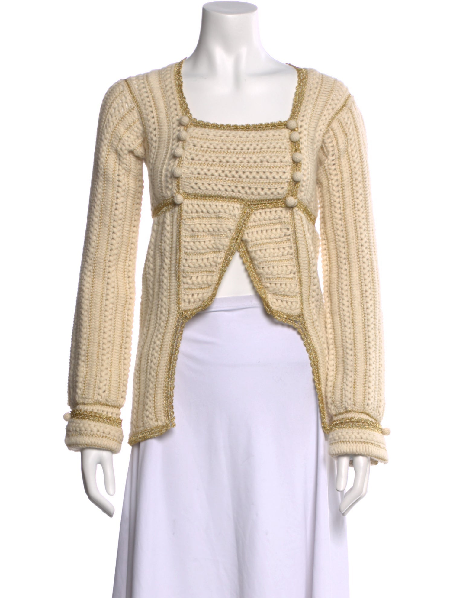 Maison Mayle Alpaca Square Neckline Sweater