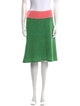 Maison Mayle Colorblock Pattern Knee-Length Skirt