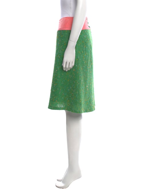 Maison Mayle Colorblock Pattern Knee-Length Skirt
