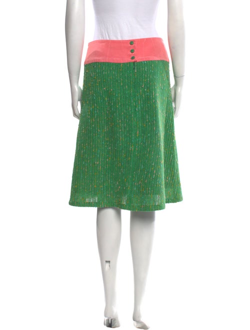 Maison Mayle Colorblock Pattern Knee-Length Skirt
