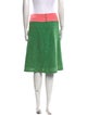 Maison Mayle Colorblock Pattern Knee-Length Skirt