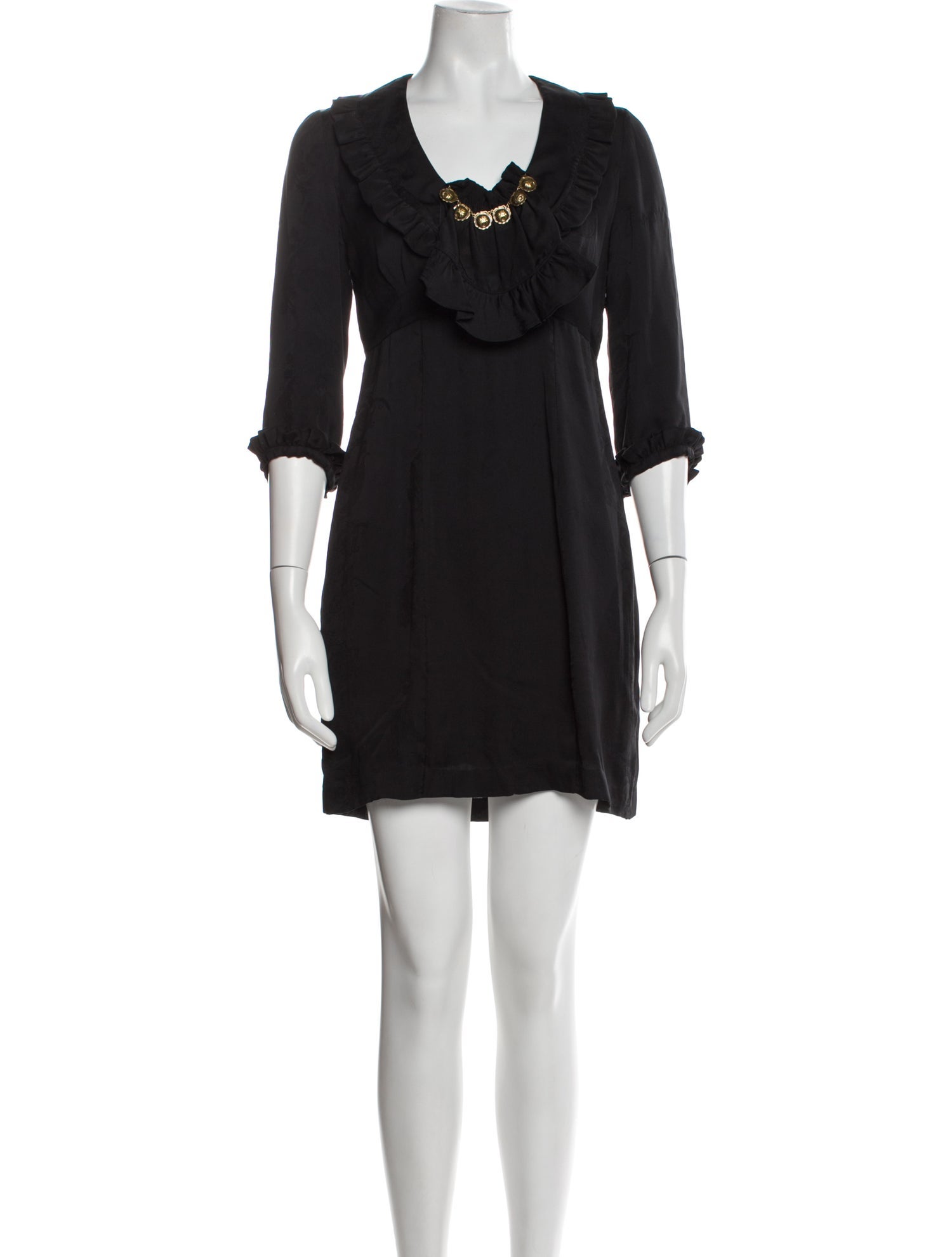 Maison Mayle Scoop Neck Mini Dress