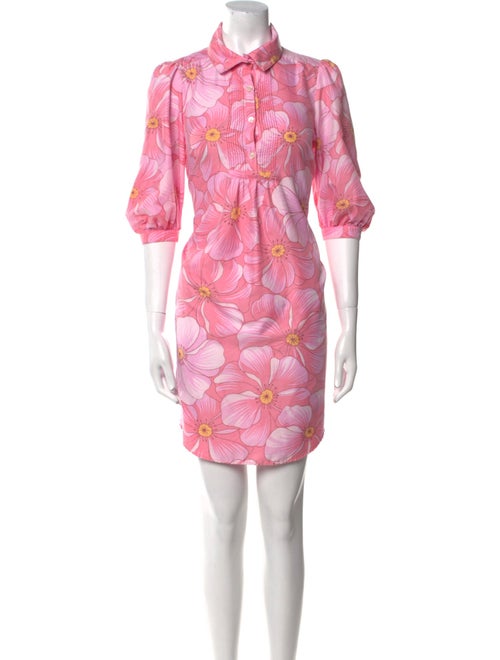 Maison Mayle Floral Print Mini Dress