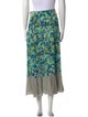 Maison Mayle Floral Print Midi Length Skirt