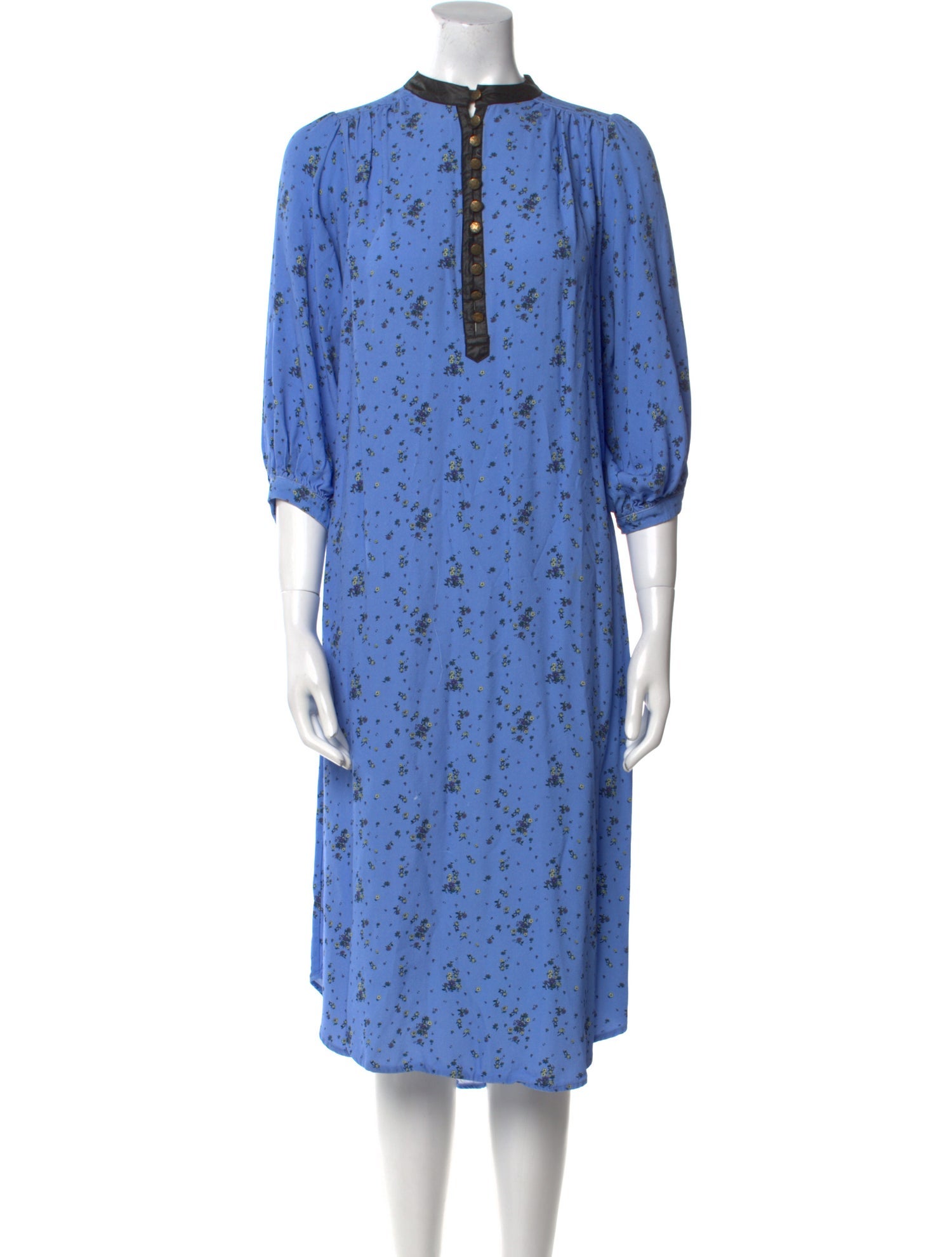 Maison Mayle Floral Print Midi Length Dress