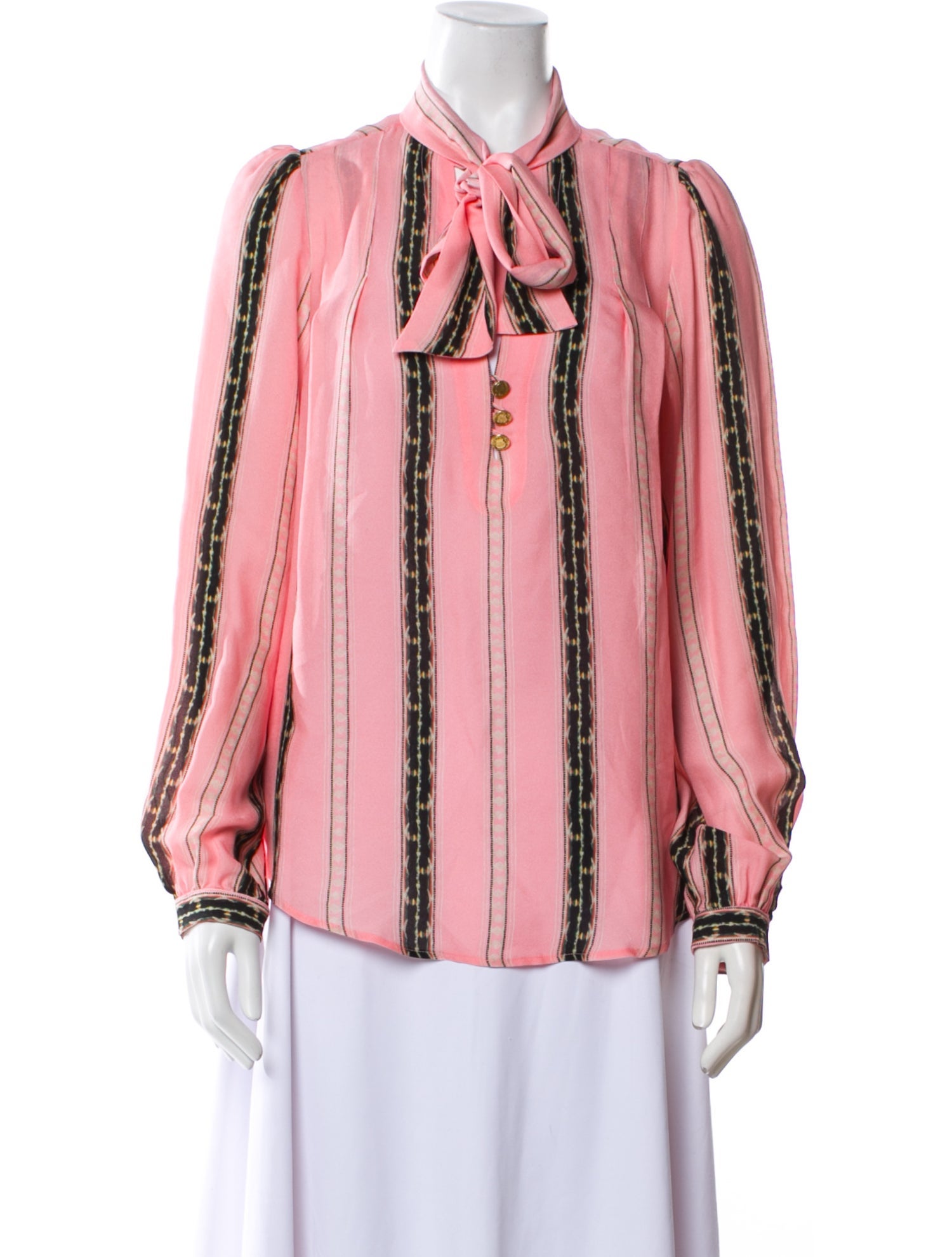 Maison Mayle Silk Striped Blouse