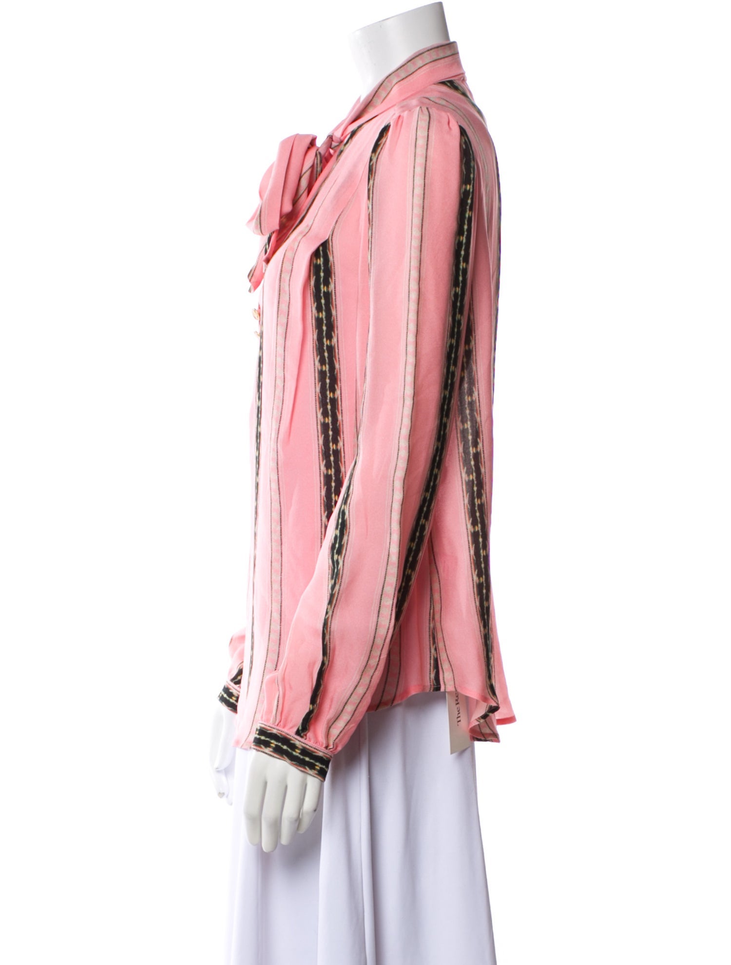 Maison Mayle Silk Striped Blouse