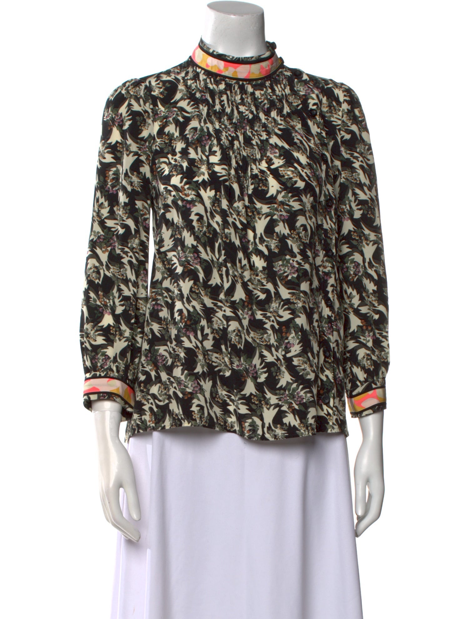Maison Mayle Silk Printed Blouse