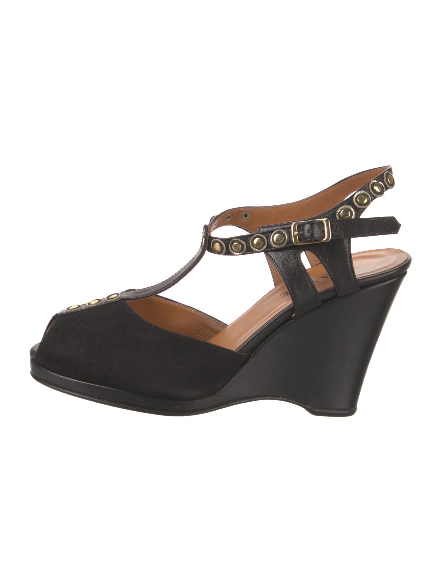 Maison Mayle Suede T-Strap Pumps