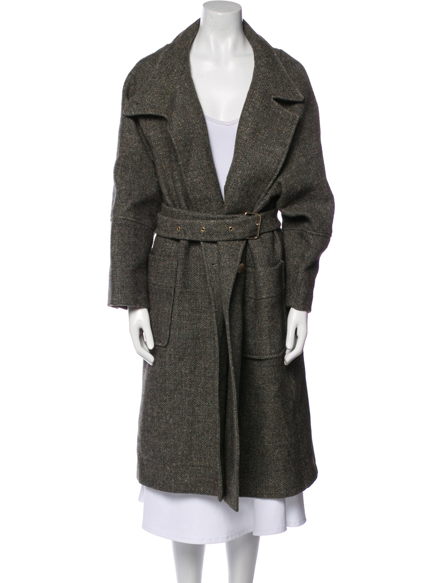 Maison Mayle Wool Trench Coat