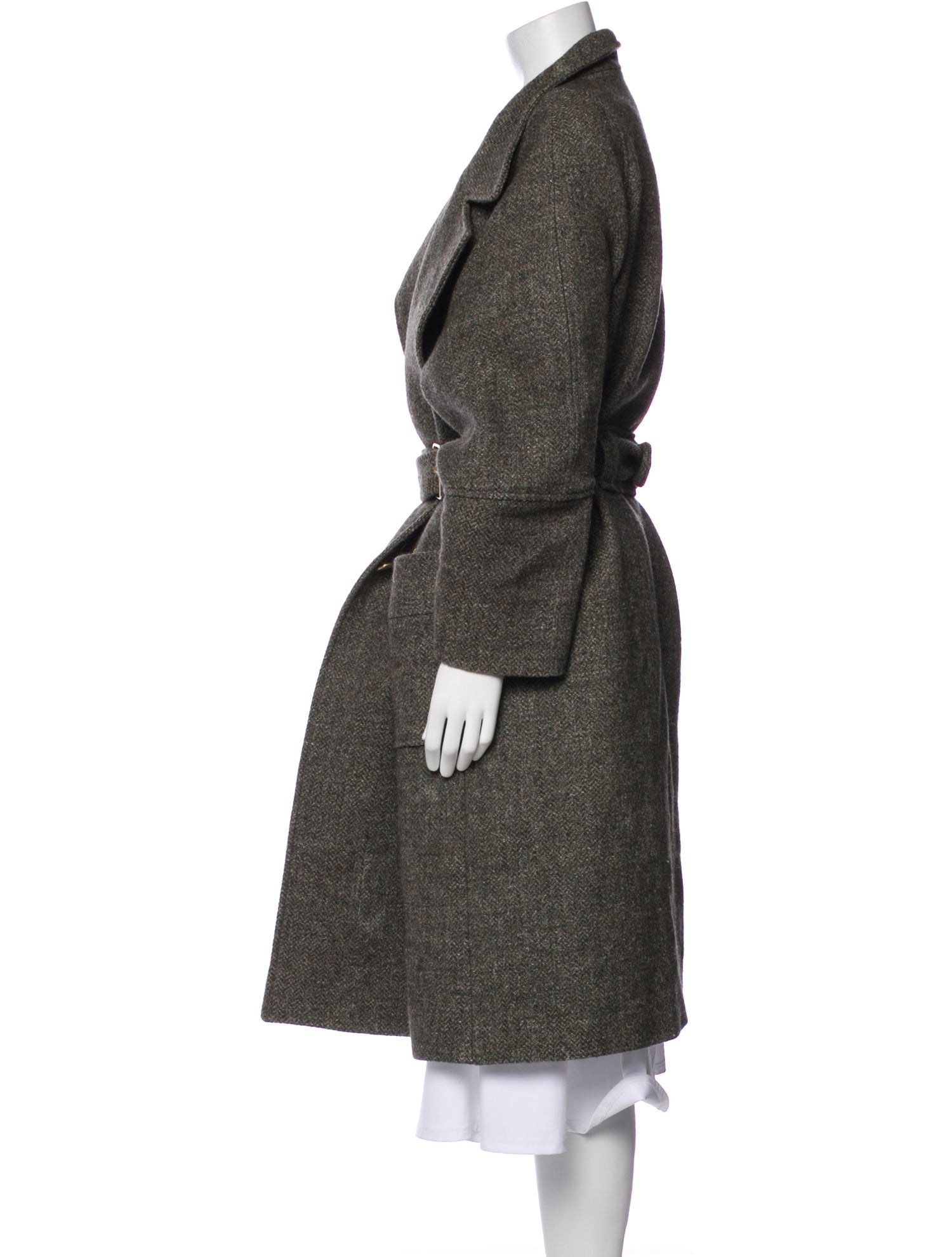 Maison Mayle Wool Trench Coat