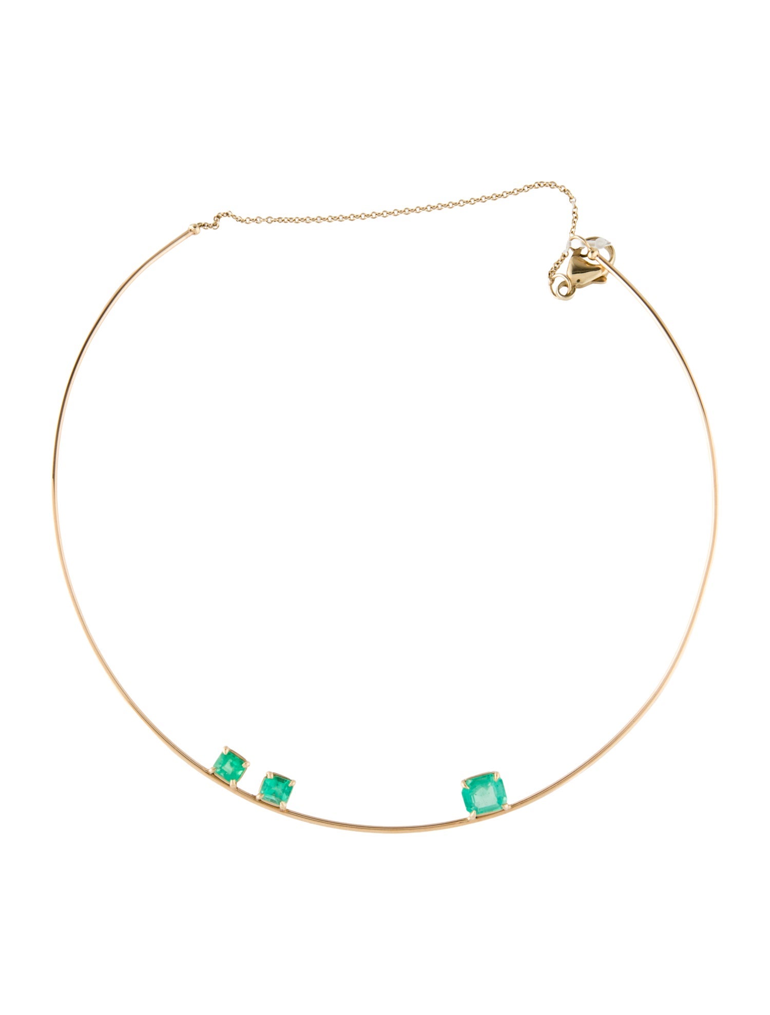 Maria Jose Jewelry 14K 3.34ctw Emerald Choker Necklace