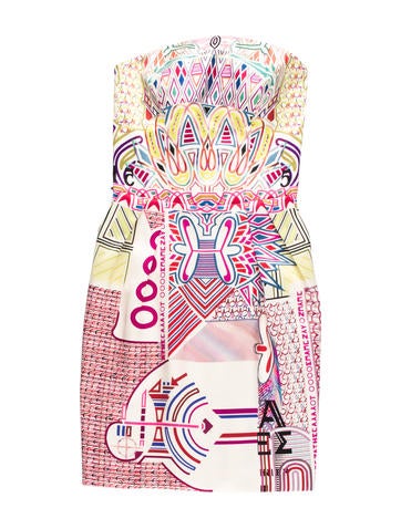 Mary Katrantzou Silk Printed Dress