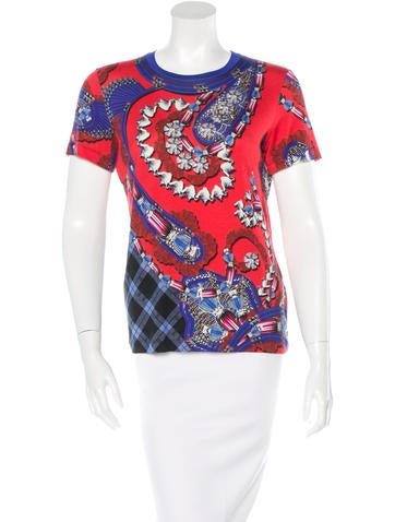 Mary Katrantzou Printed Short Sleeve Top