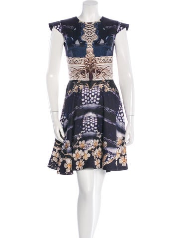Mary Katrantzou Digital Print Fit & Flare Dress