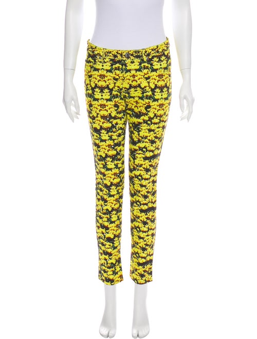 Mary Katrantzou Mid-Rise Skinny Leg Jeans Yellow