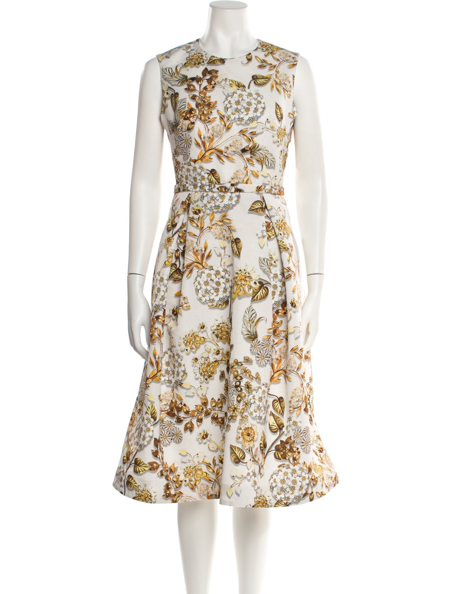 Mary Katrantzou Floral Print Midi Length Dress w/ Tags