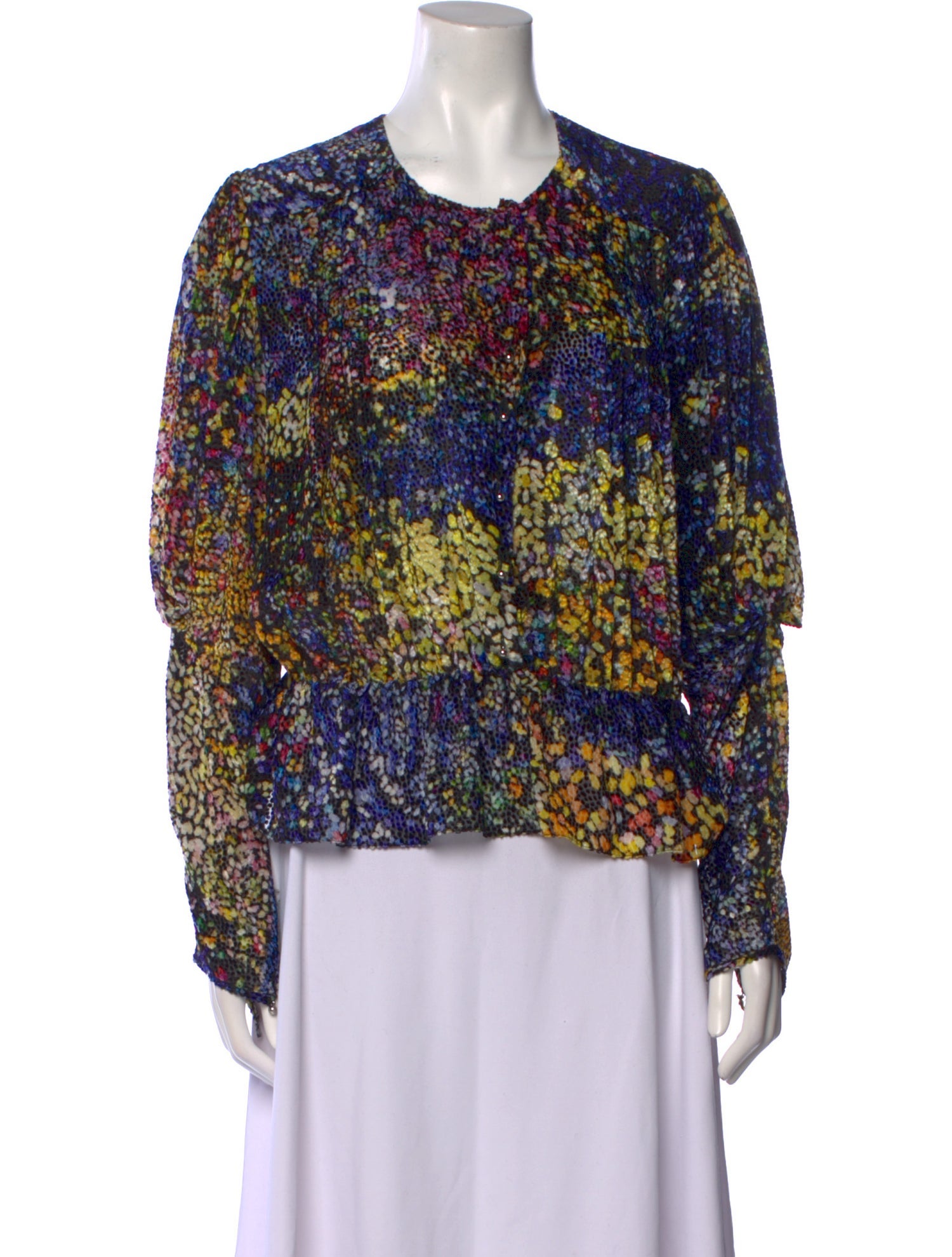 Mary Katrantzou Floral Print Crew Neck Blouse