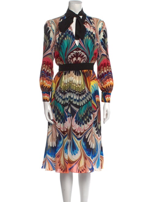 Mary Katrantzou Silk Midi Length Dress