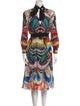 Mary Katrantzou Silk Midi Length Dress