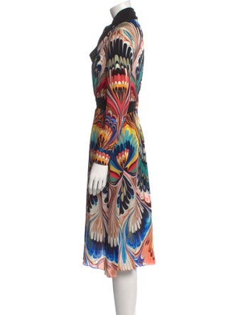 Mary Katrantzou Silk Midi Length Dress