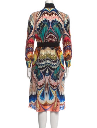 Mary Katrantzou Silk Midi Length Dress