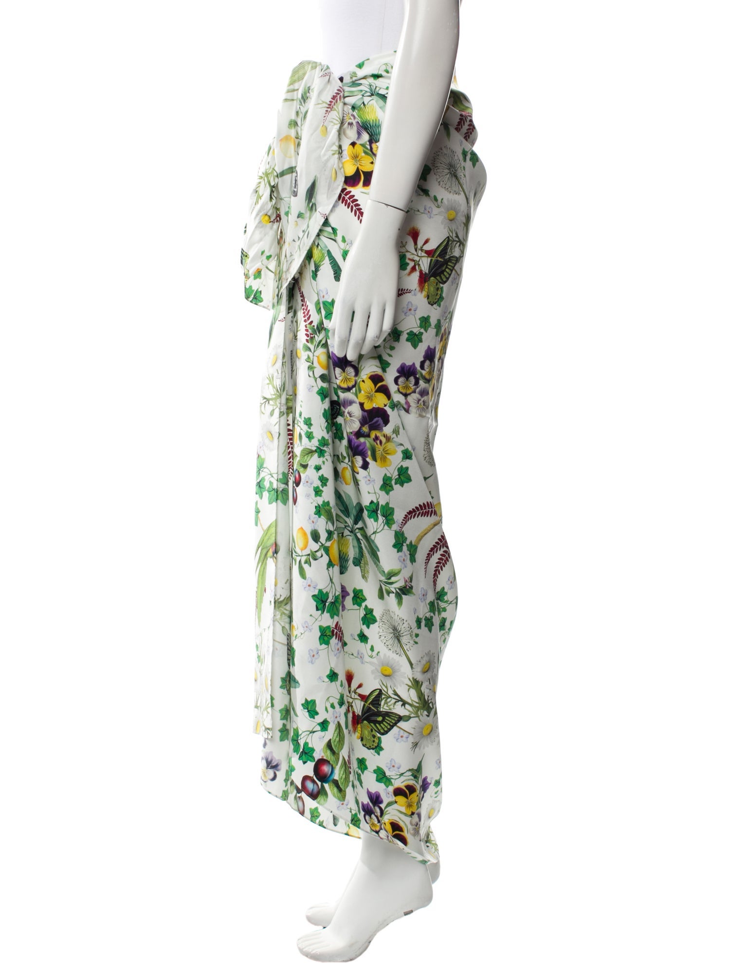 Mary Katrantzou Silk Long Skirt