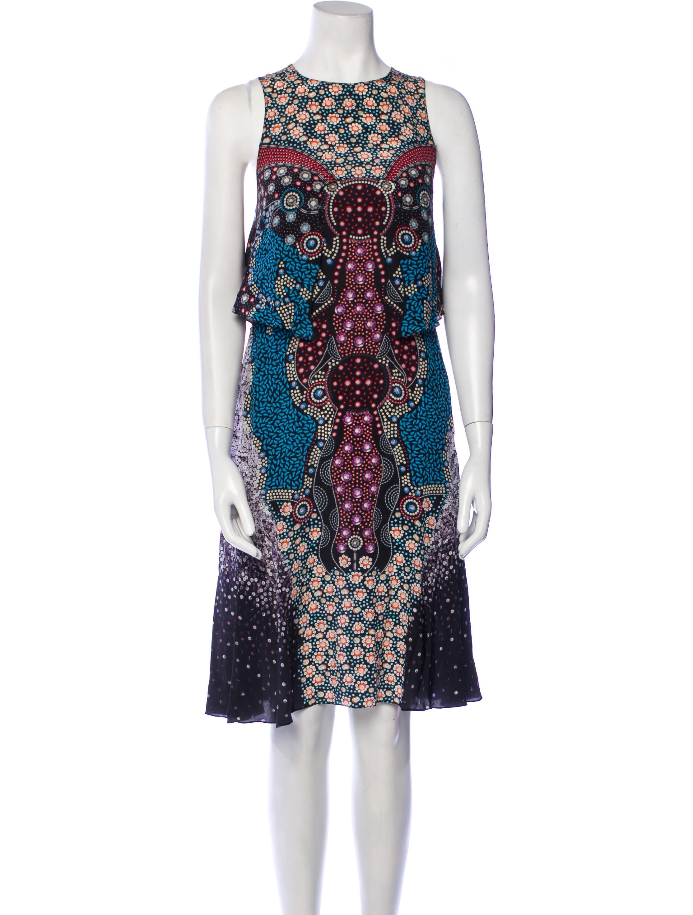 Mary Katrantzou Silk Knee-Length Dress