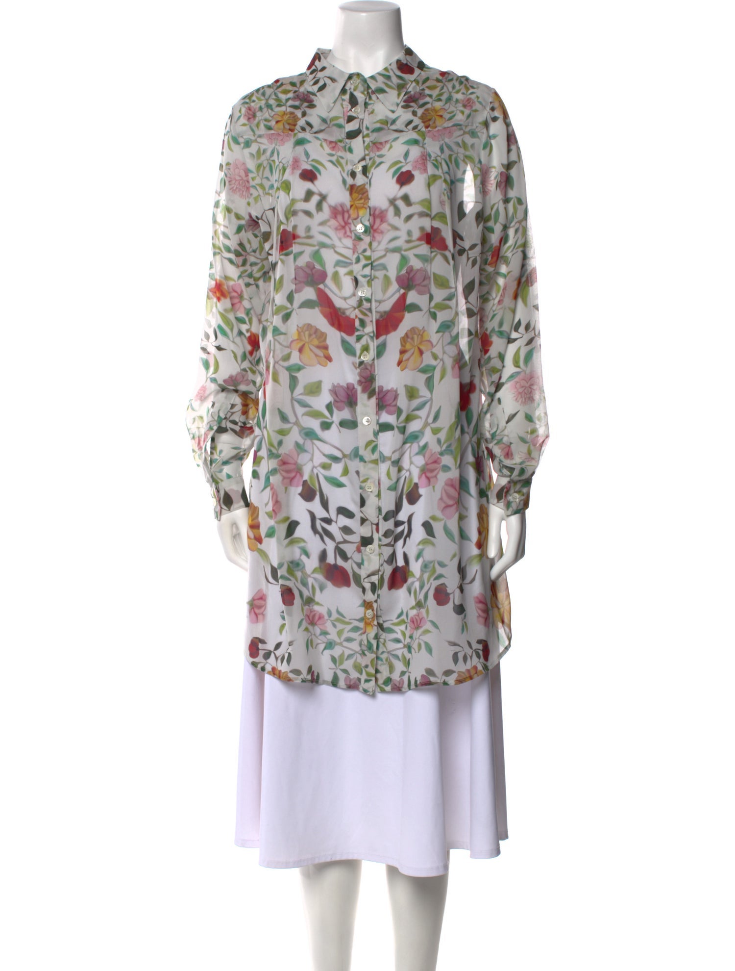 Mary Katrantzou Silk Floral Print Tunic