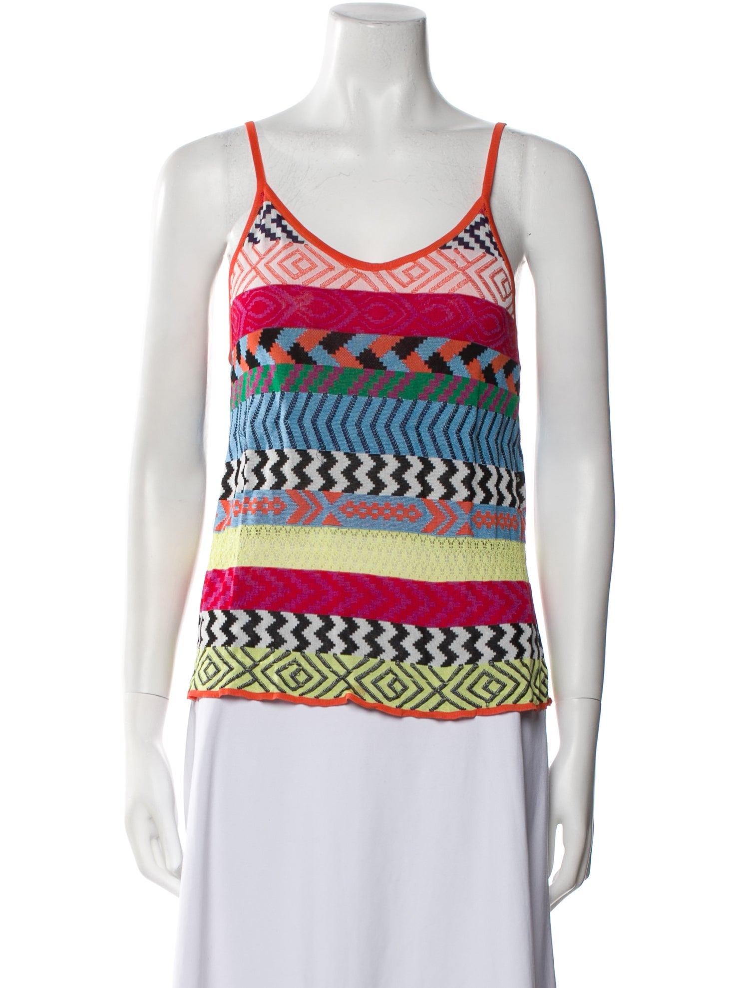 Mary Katrantzou Striped Scoop Neck Top