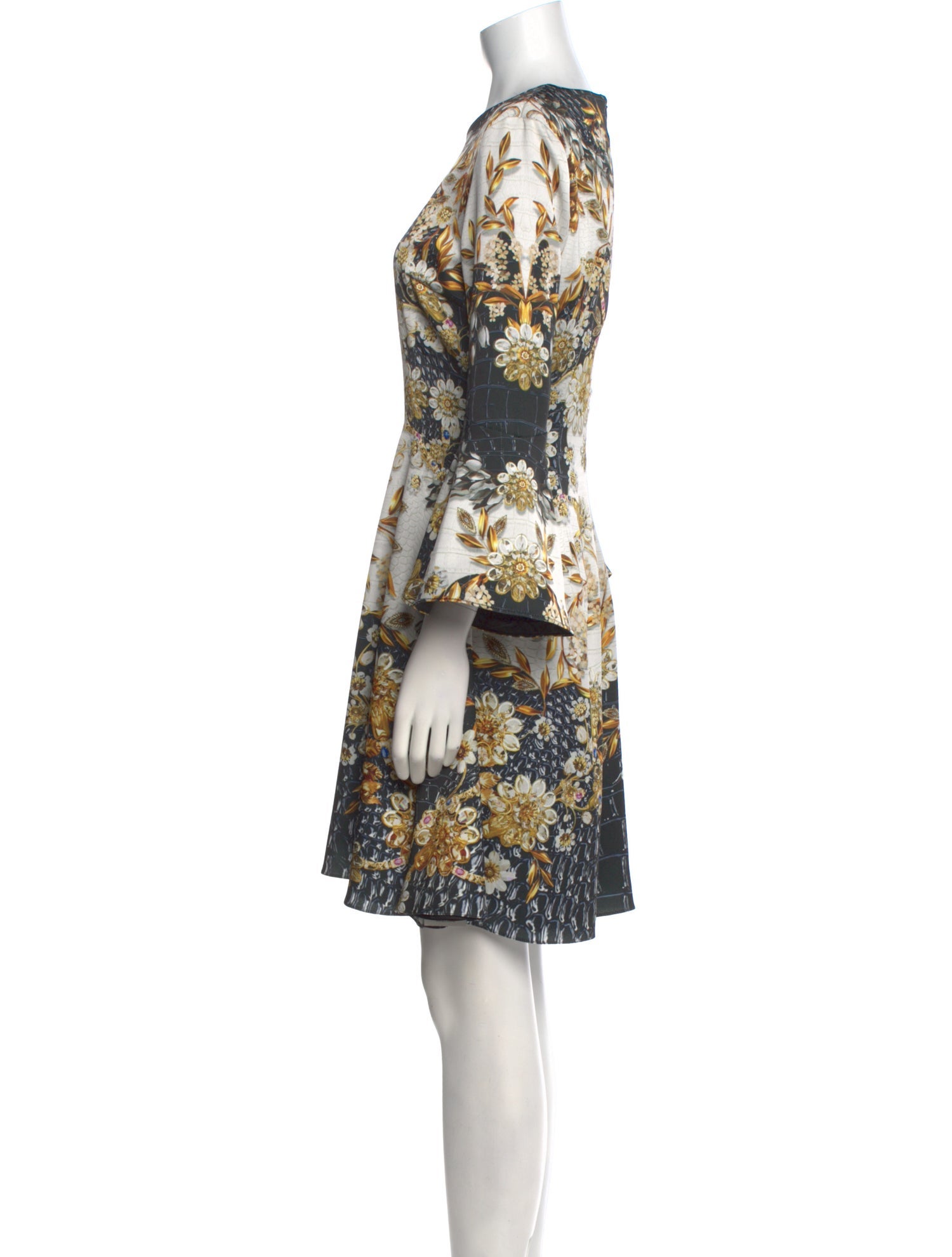 Mary Katrantzou Floral Print Mini Dress w/ Tags