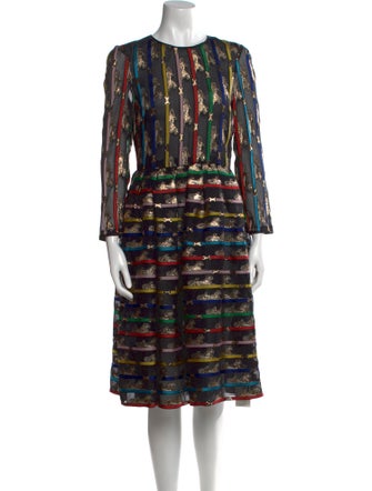 Mary Katrantzou Printed Knee-Length Dress