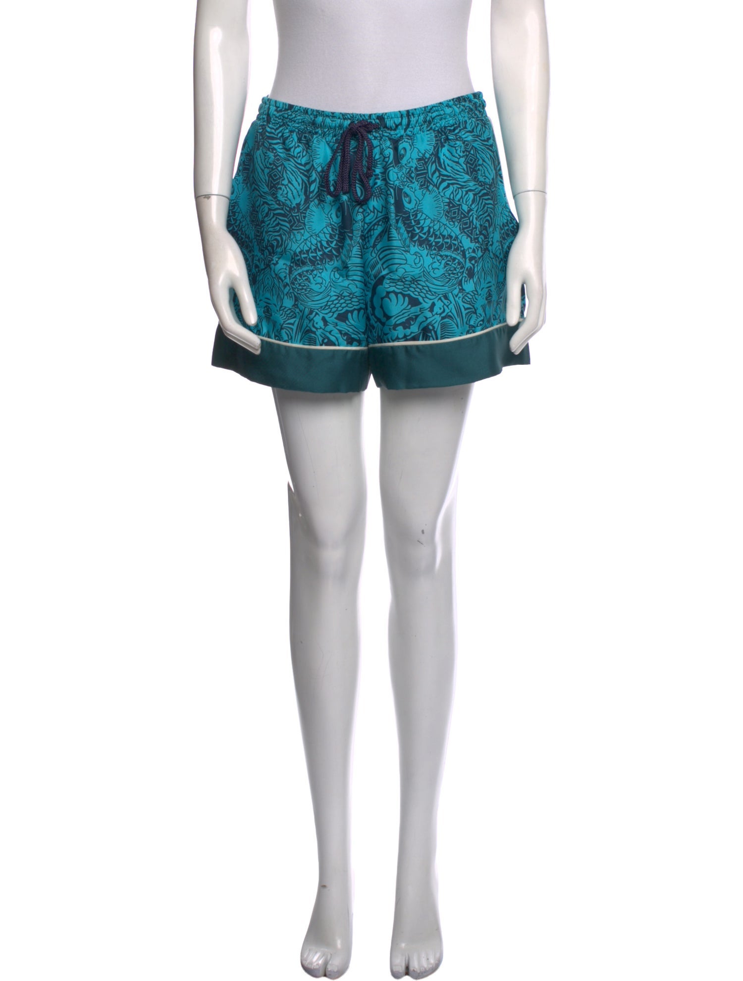 Mary Katrantzou Silk Mini Shorts