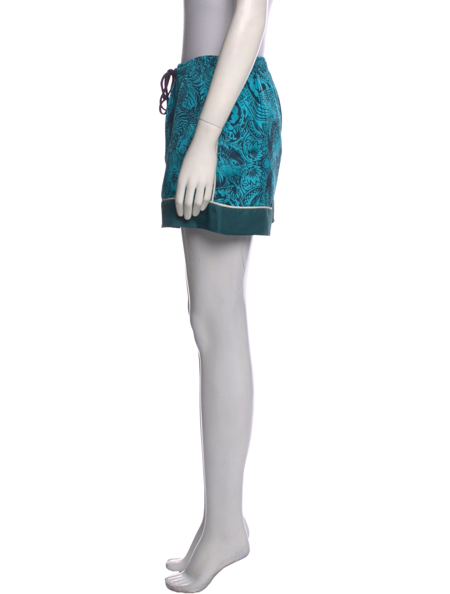 Mary Katrantzou Silk Mini Shorts