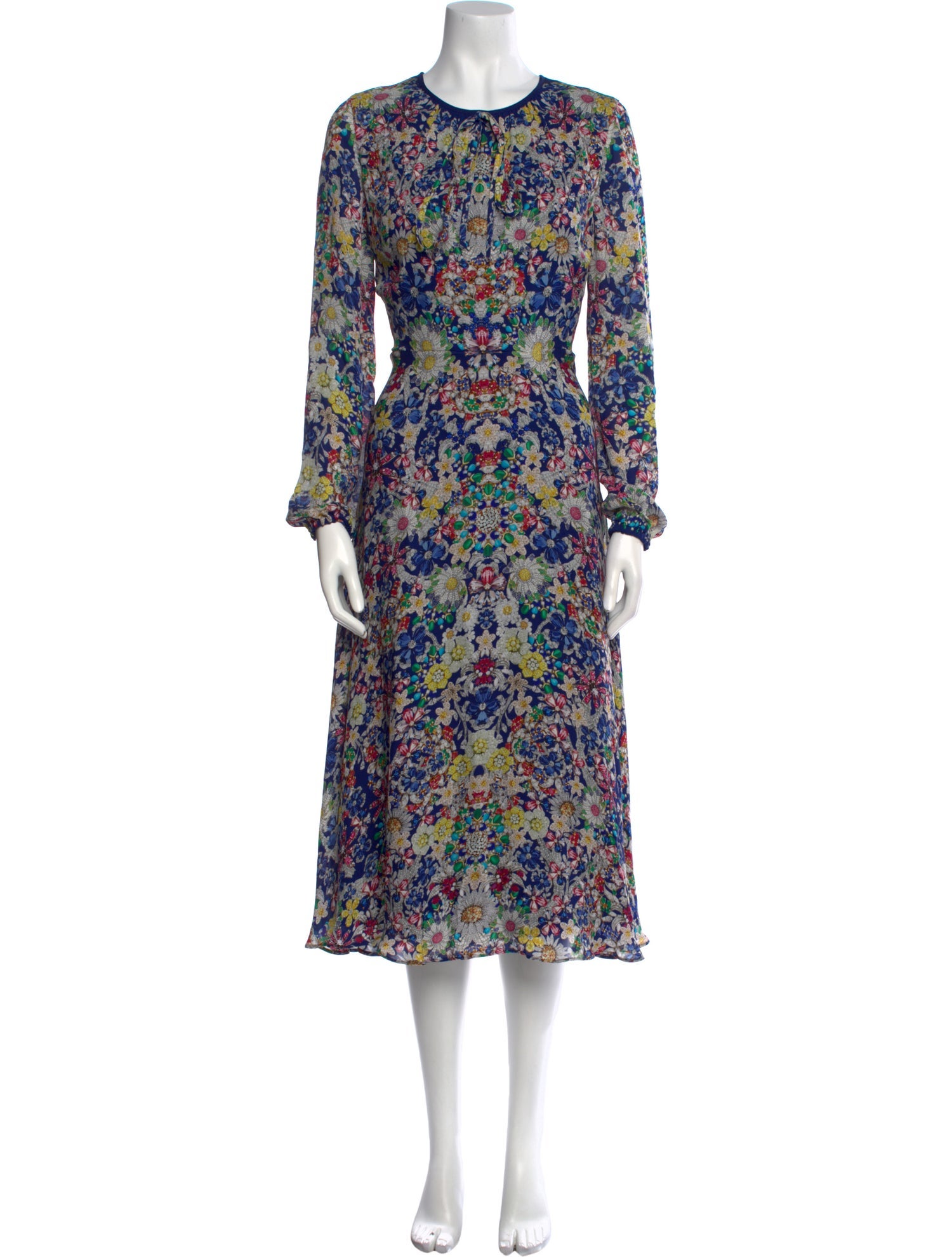 Mary Katrantzou Silk Midi Length Dress