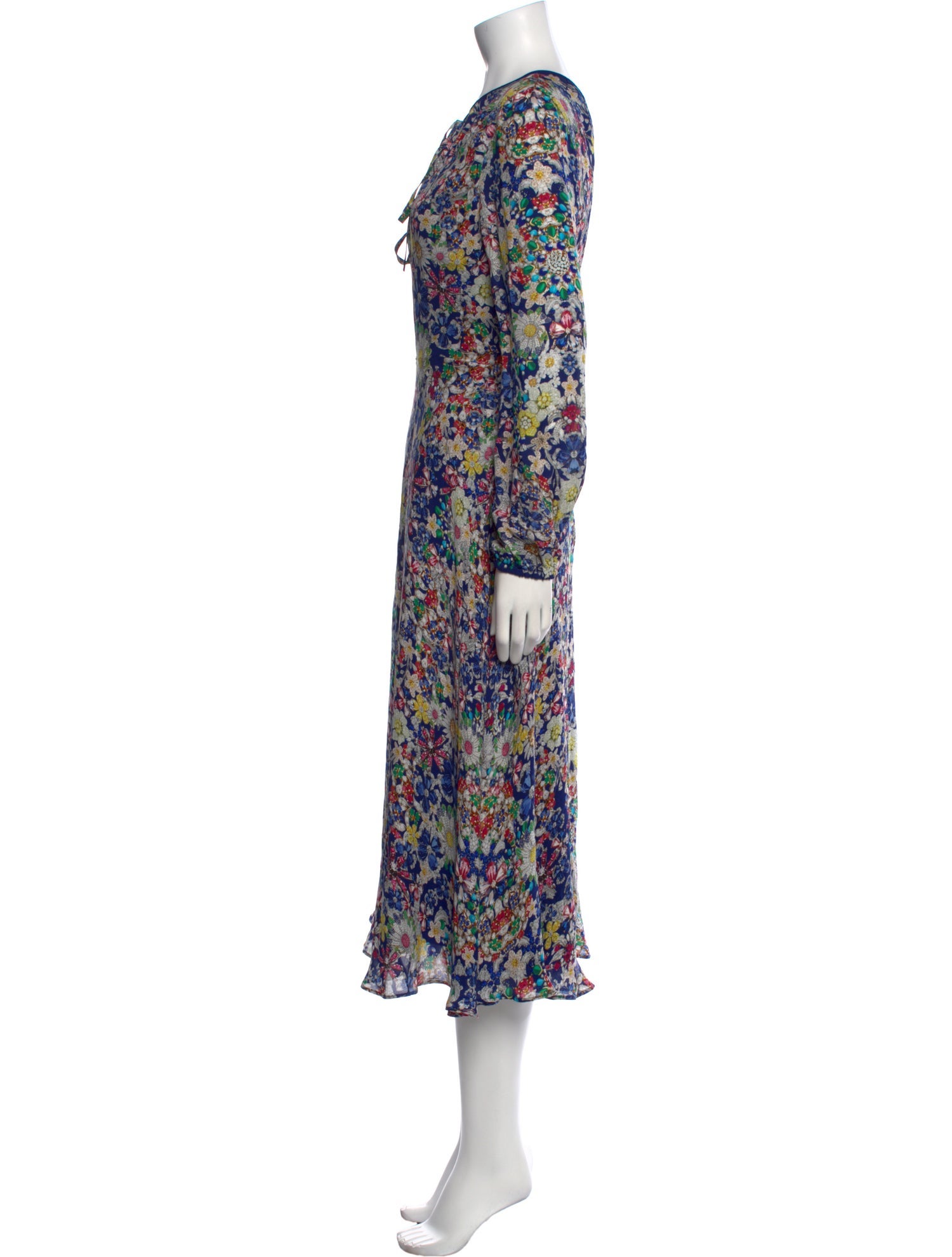 Mary Katrantzou Silk Midi Length Dress