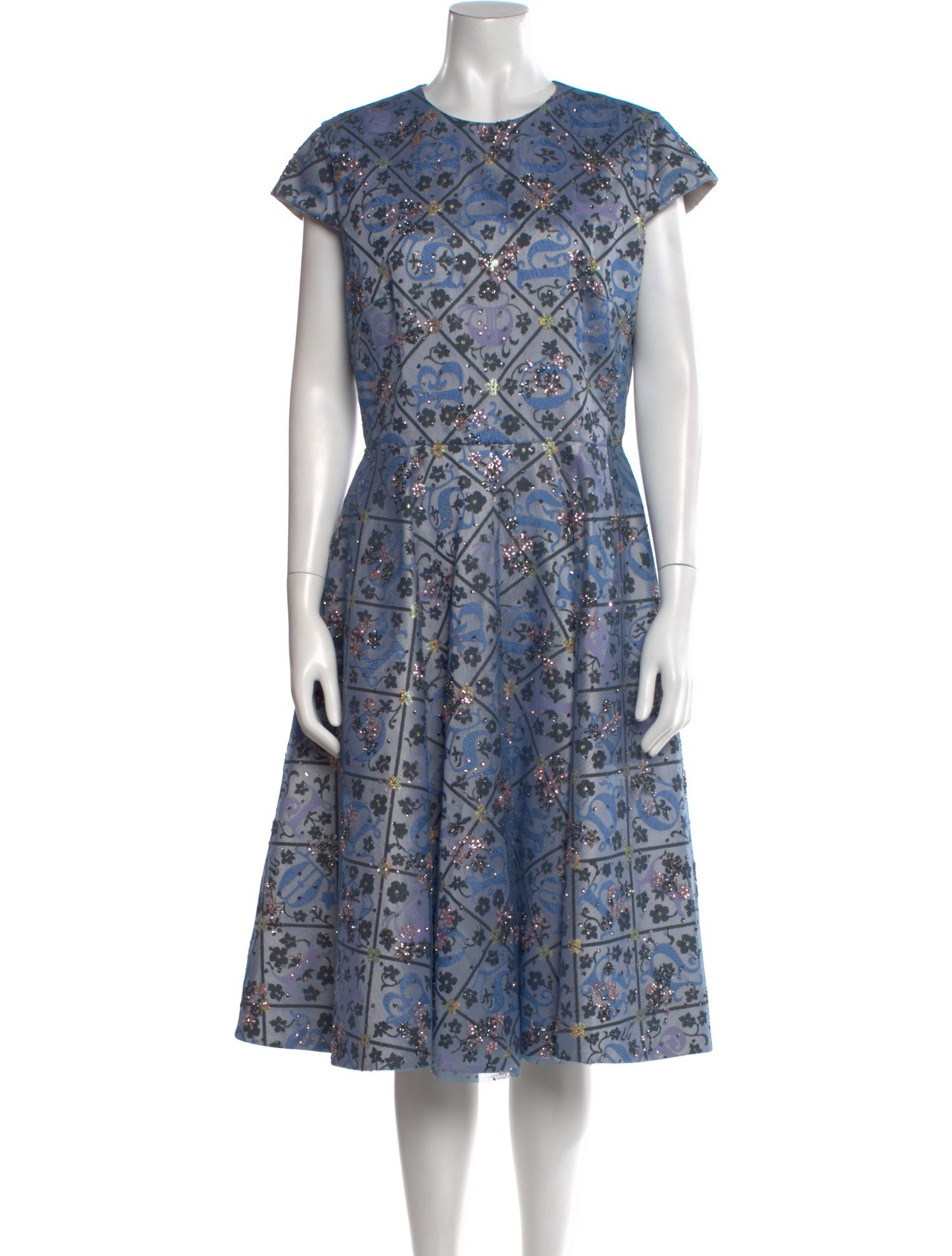 Mary Katrantzou Printed Midi Length Dress