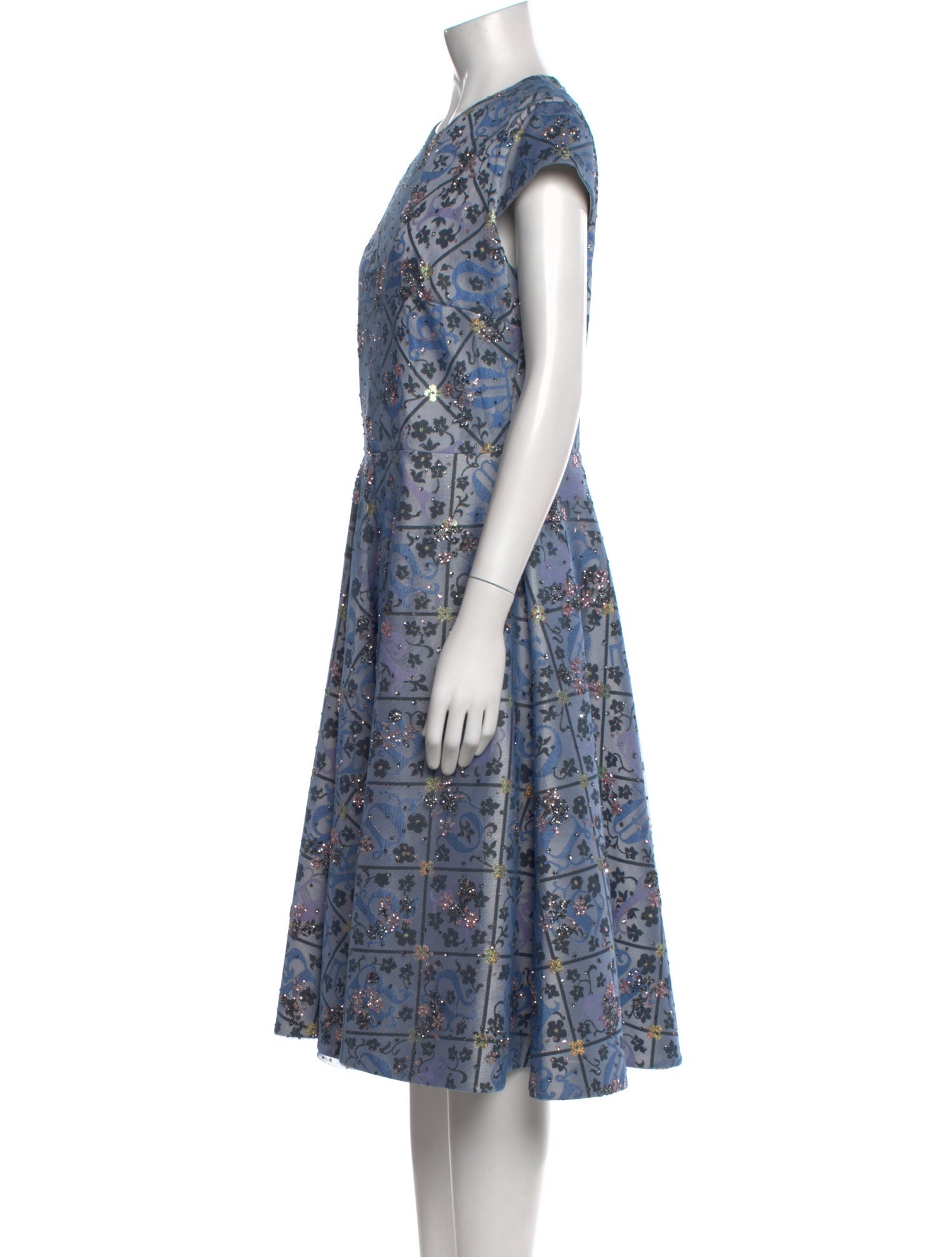 Mary Katrantzou Printed Midi Length Dress