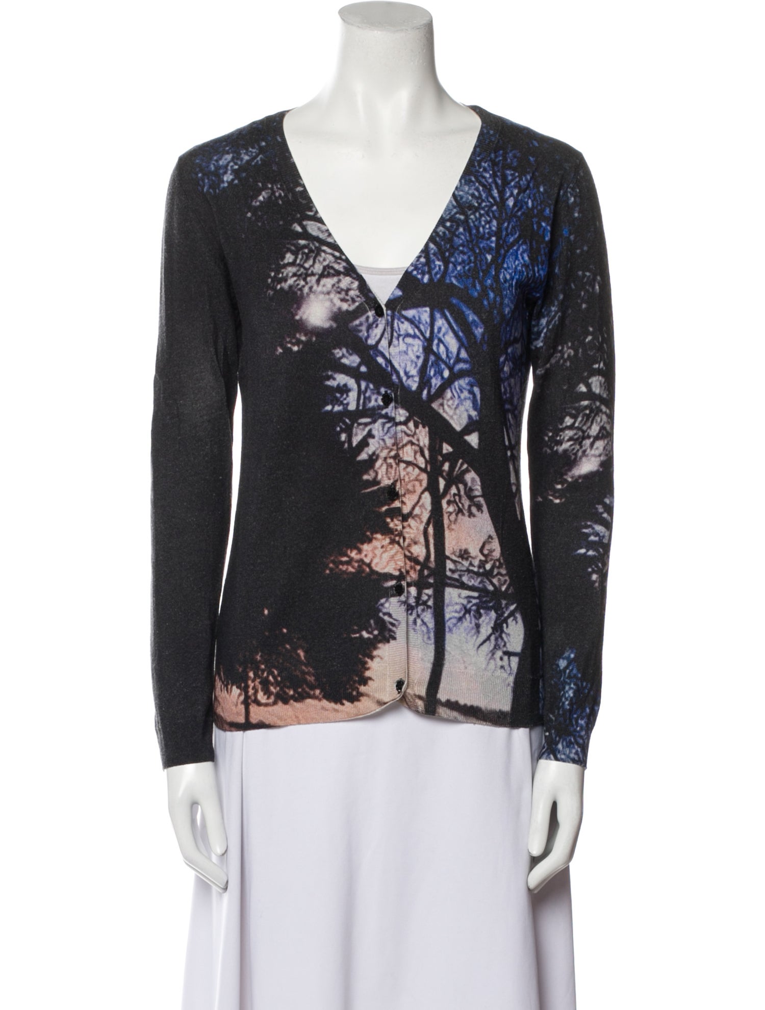 Mary Katrantzou Printed V-Neck Top