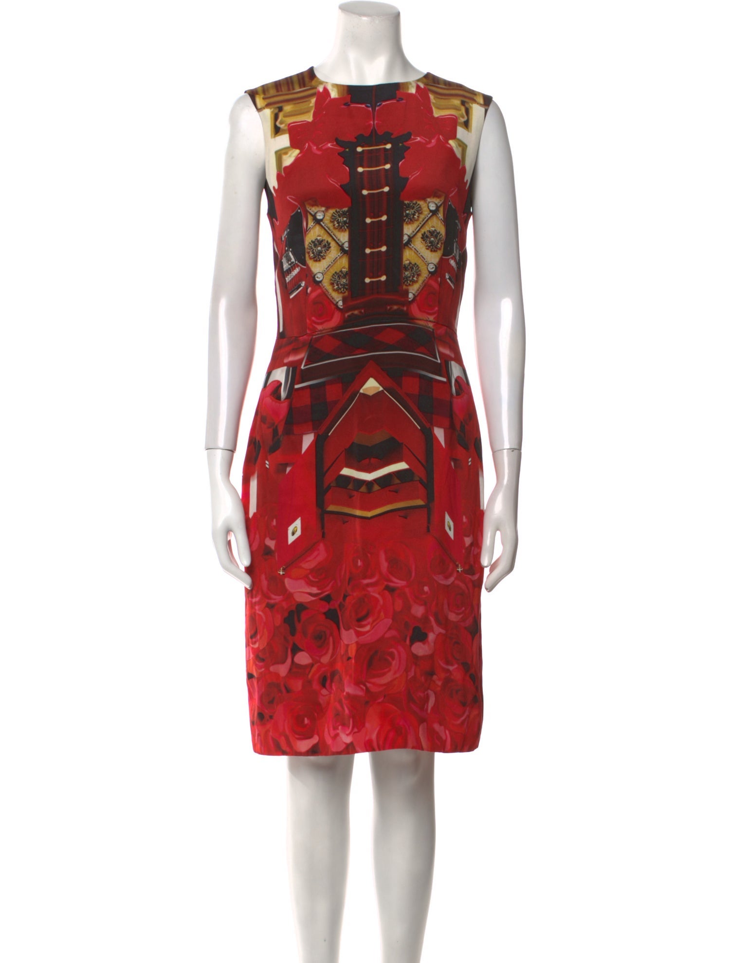 Mary Katrantzou Silk Knee-Length Dress