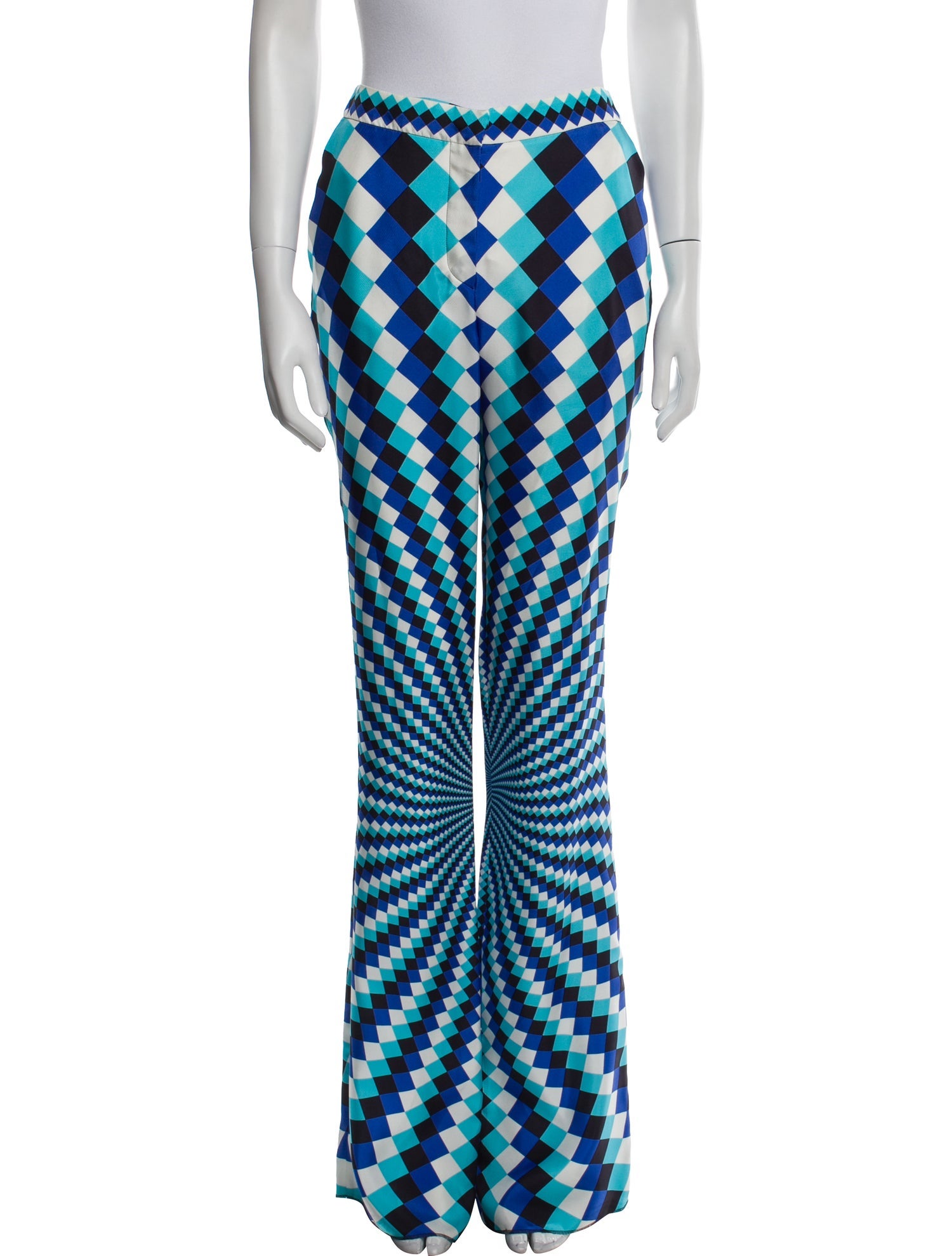 Mary Katrantzou Silk Wide Leg Pants