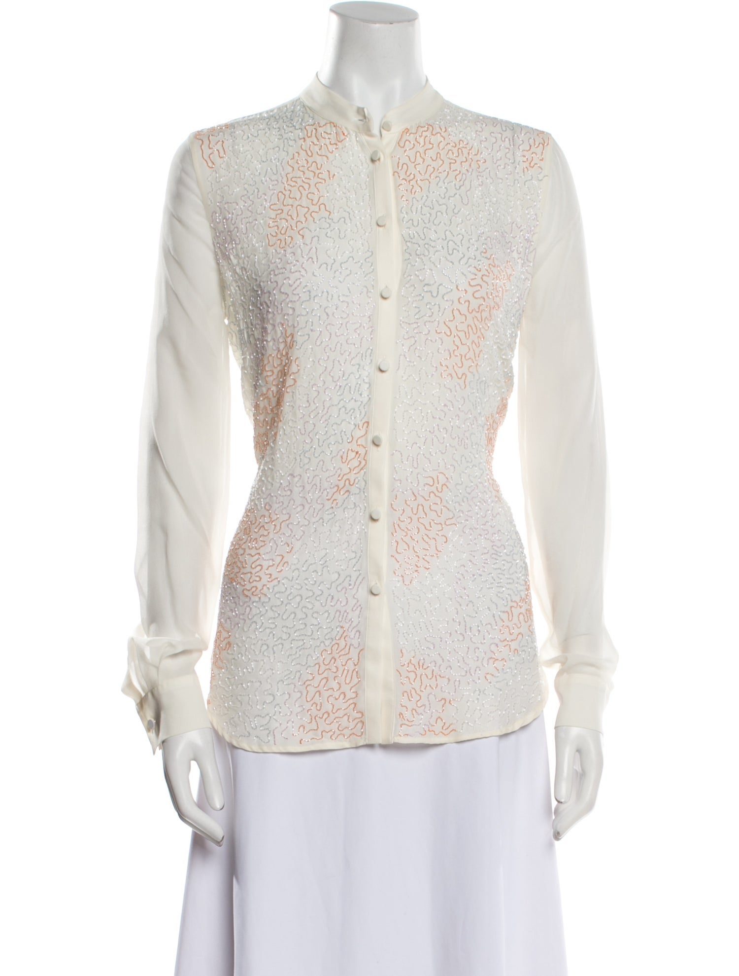 Mary Katrantzou Silk Printed Blouse